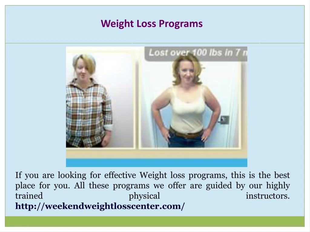 weight loss programs