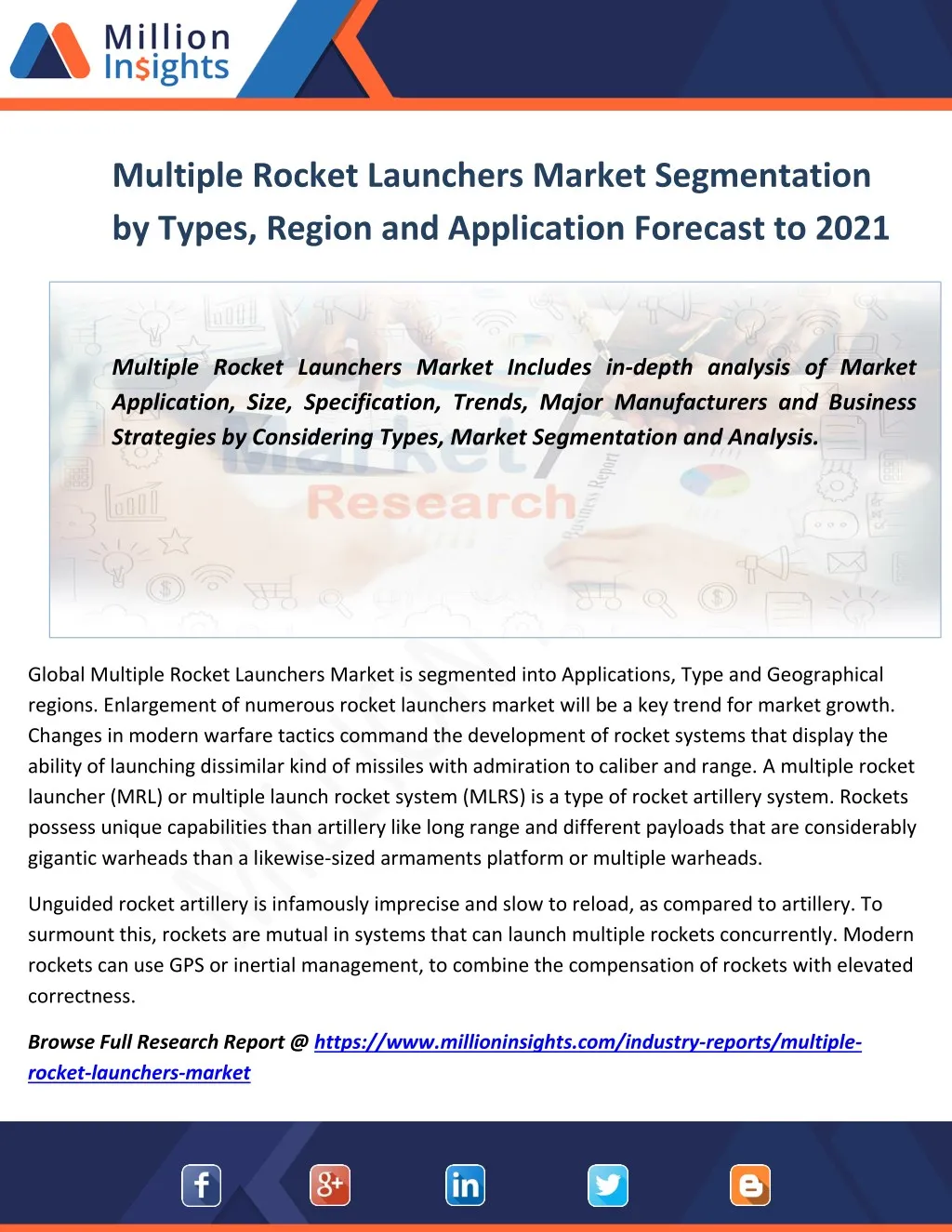 multiple rocket launchers market segmentation