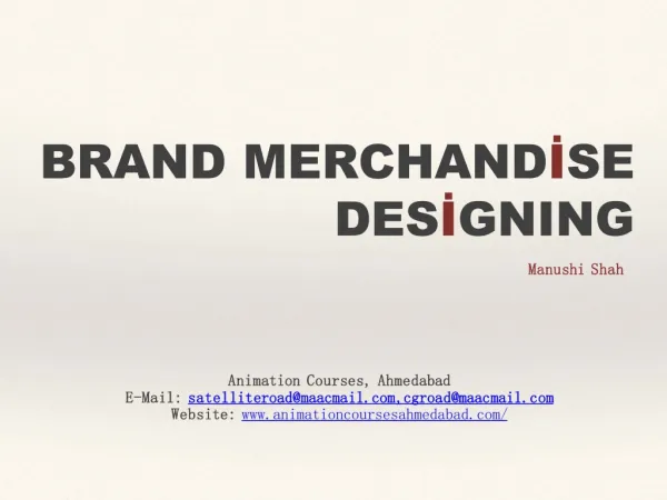 Brand Merchandise Designing