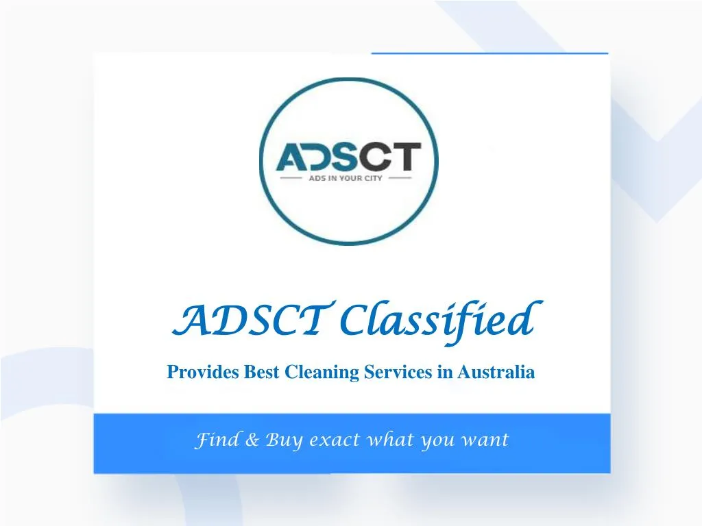 adsct classified provides best cleaning s ervices