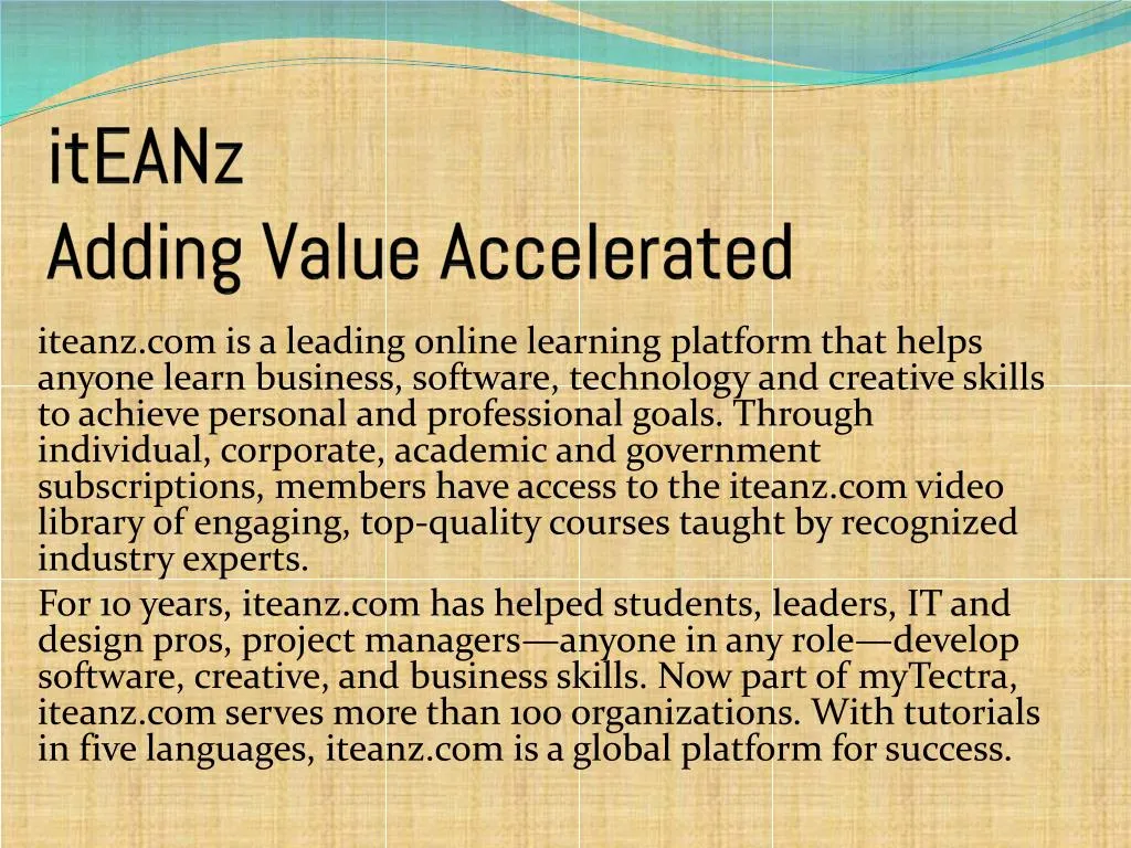 iteanz adding value accelerated