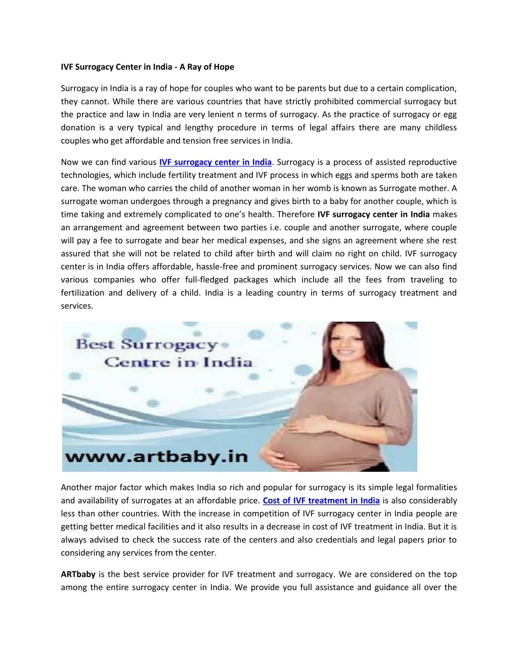 ivf surrogacy center in india a ray of hope