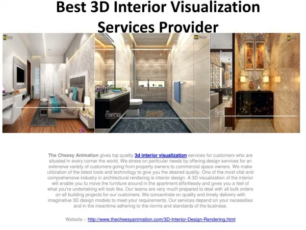 Best 3D Interior Visualisation Services Provider