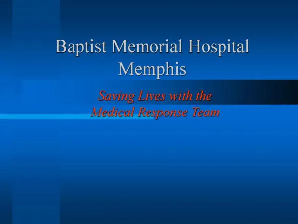 Baptist Memorial Hospital Memphis
