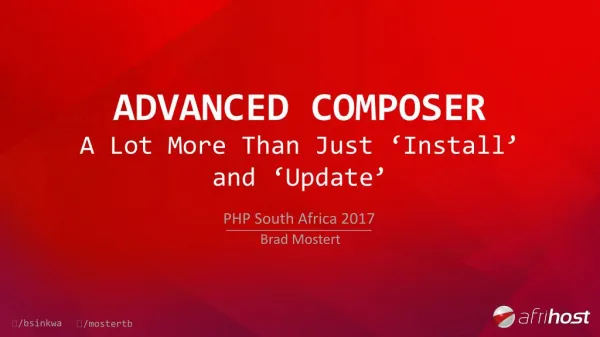 Advanced Composer - A Lot More Than Just ‘Install’ and ‘Update’