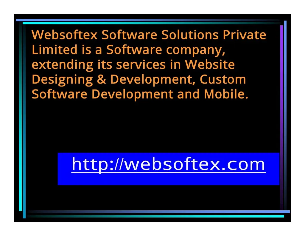 websoftex software solutions private limited