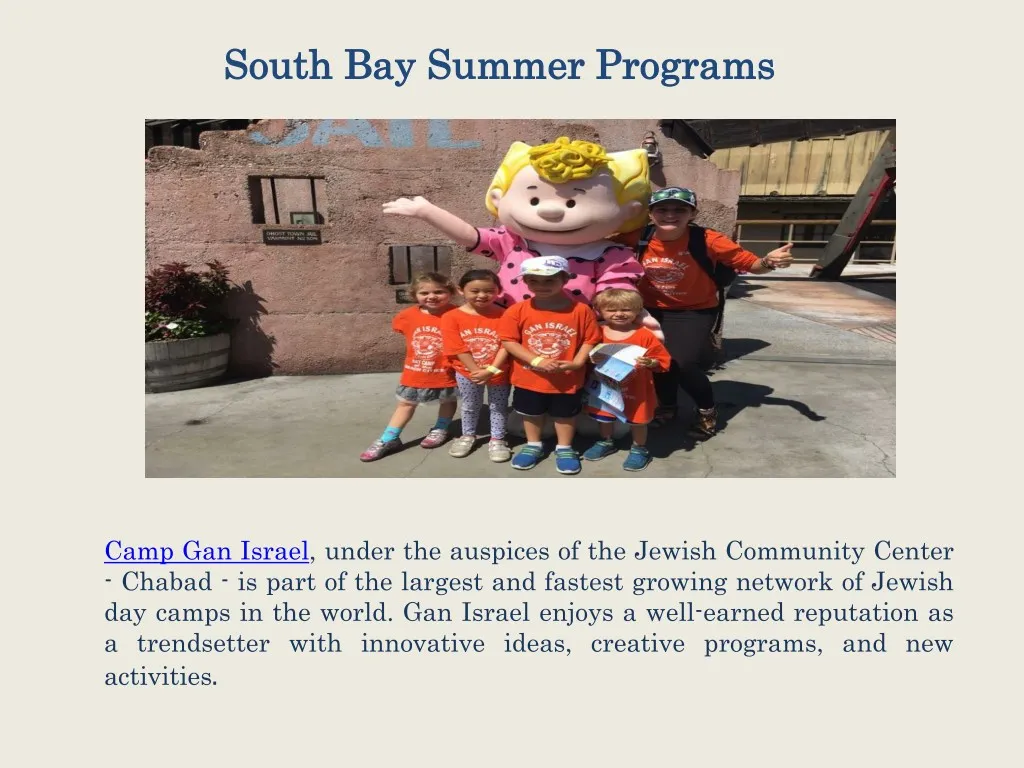 south bay summer programs south bay summer