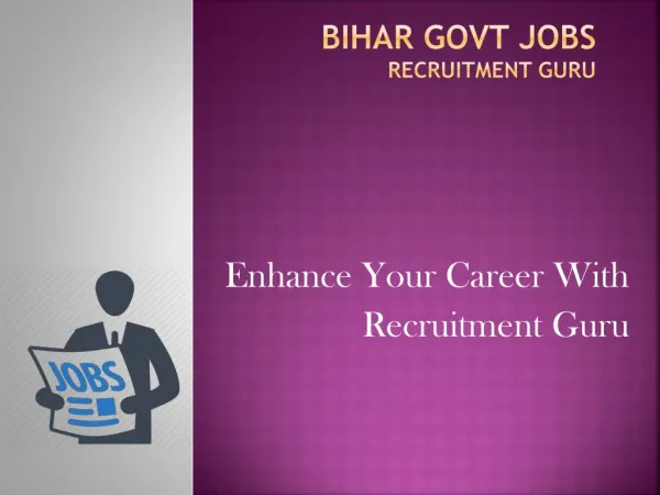 Bihar Govt Jobs