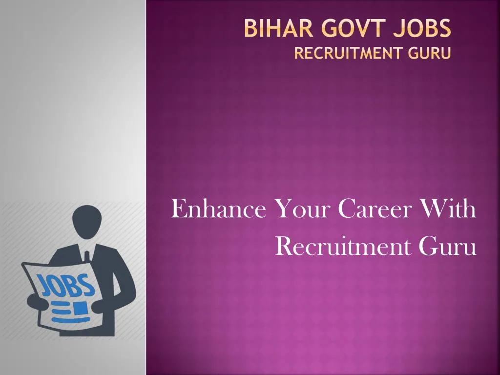 bihar govt jobs recruitment guru