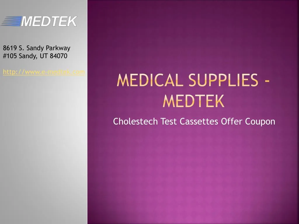 medical supplies medtek