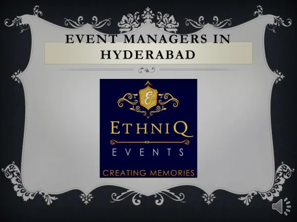 Best Wedding Organisers in Hyderabad