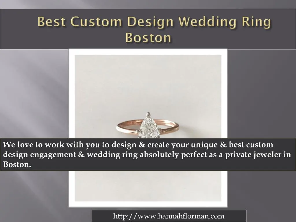 best custom design wedding ring boston
