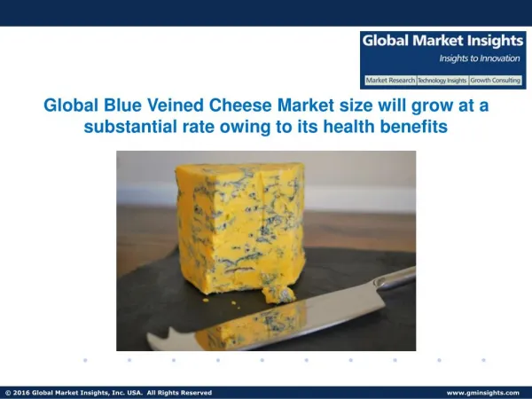 Blue-Veined Cheese Market Size, Industry Analysis Report, Regional Outlook 2024