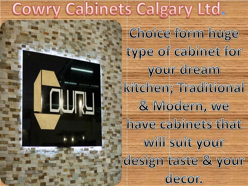 cowry cabinets calgary ltd
