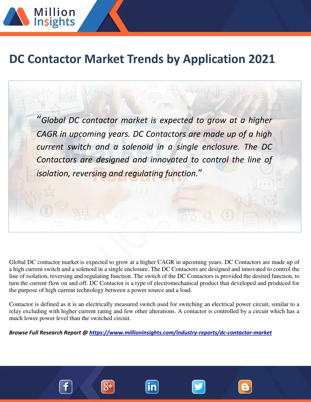 dc contactor market trends by application 2021