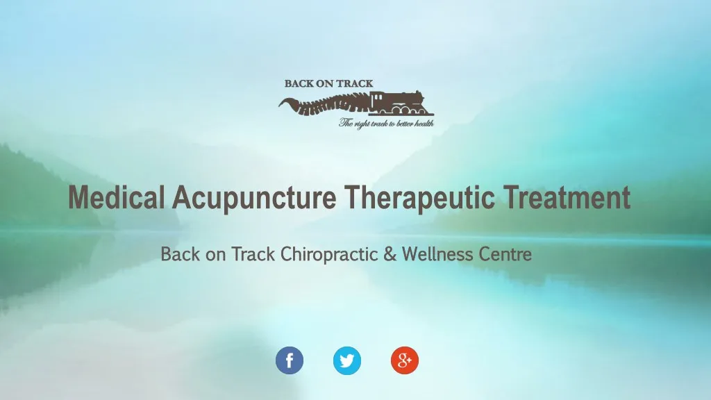 medical acupuncture therapeutic treatment