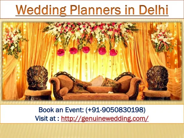 Wedding Planners in Delhi NCR | Genuine Wedding