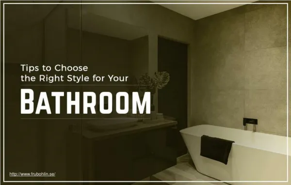 What is modern style of bathrooms?