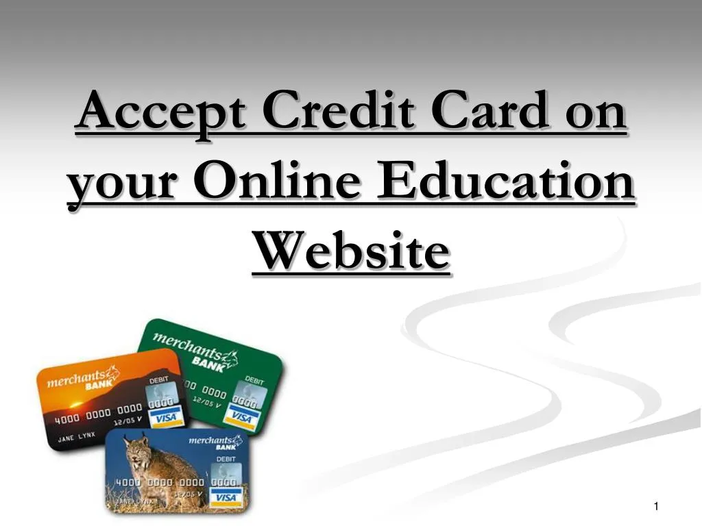 accept credit card on your online education website