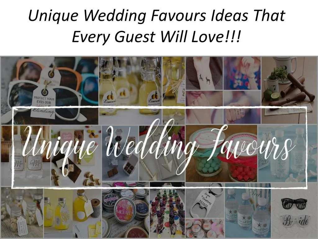 unique wedding favours ideas that every guest will love