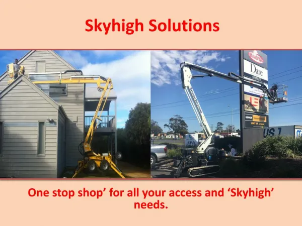 Cherry Picker Hire in Melbourne - Skyhigh Solutions