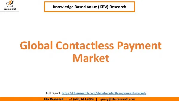 Global Contactless Payment Market Size