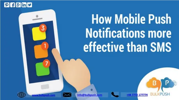How Mobile Push Notifications more effective than SMS Marketing?
