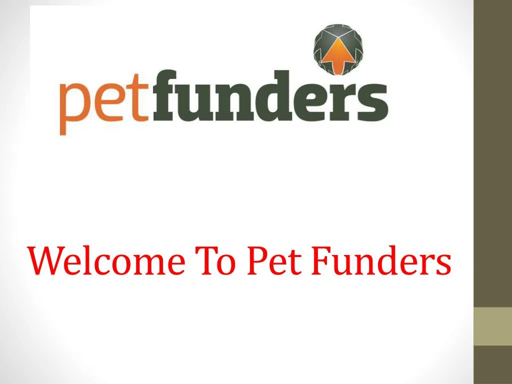welcome to pet funders