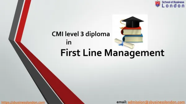 CMI Courses in UK -School of Business in London