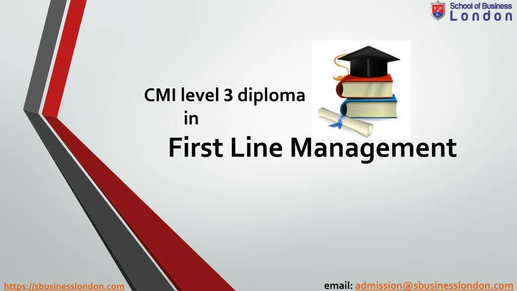cmi level 3 diploma in first line management