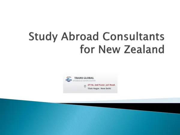 Study Abroad Consultants for New Zealand