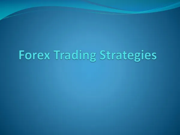 Forex Trading Strategies