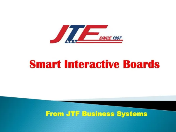 Smart Interactive Boards By JTF bBusiness System