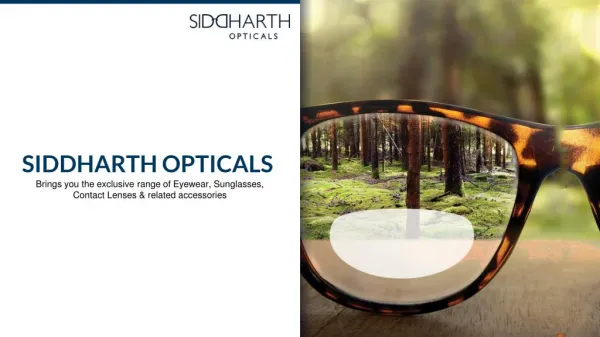 Different Kinds of Bifocal Lenses - Siddharth Opticals