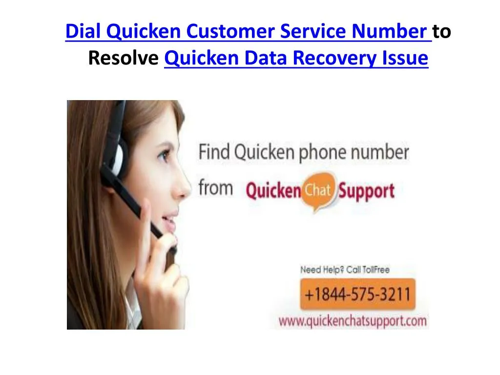 dial quicken customer service number to resolve quicken data recovery issue