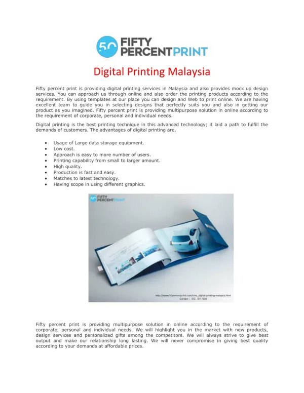 Certificate Printing | Digital Printing Malaysia | Fifty Percent Print