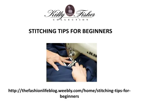 Stitching tips for beginners