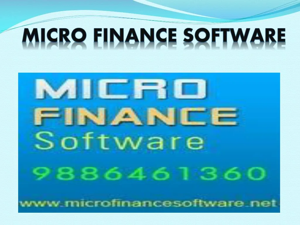 micro finance software