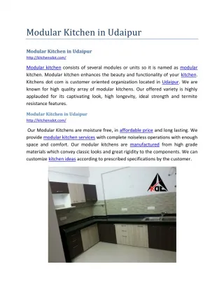 Modular Kitchen in Udaipur - slide 1