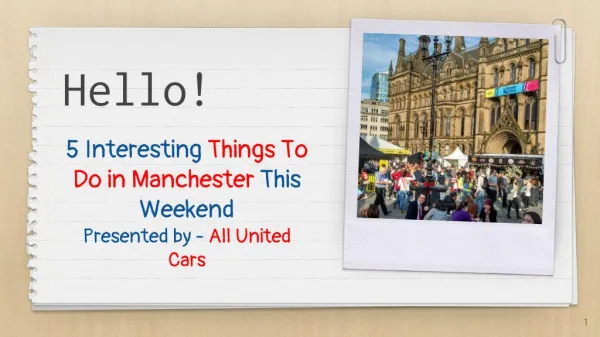 5 Interesting Things To Do in Manchester | All United Cars