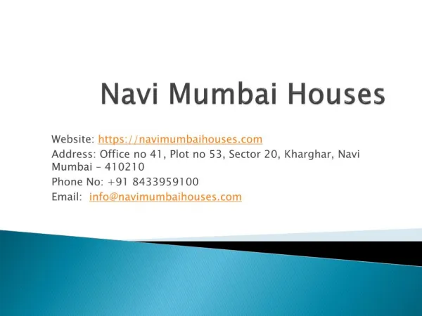Residential Property In Navi Mumbai