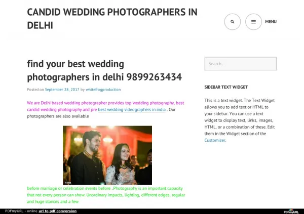 find the best wedding videography in delhi 9899263434