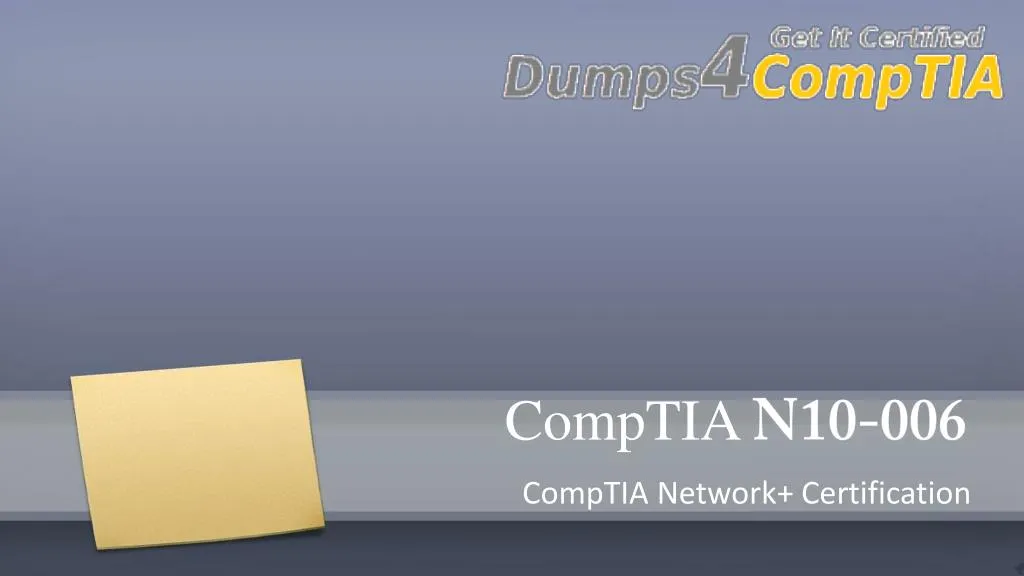 comptia n10 006 comptia network certification