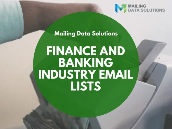 Finance and Banking Industry Email Lists
