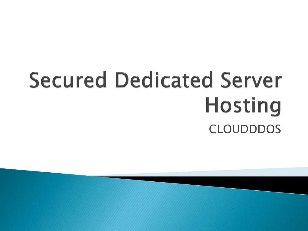 secured dedicated server hosting