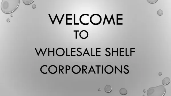 Aged Corporations for Sale