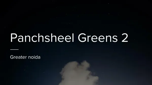 Panchsheel Greens 2 prices