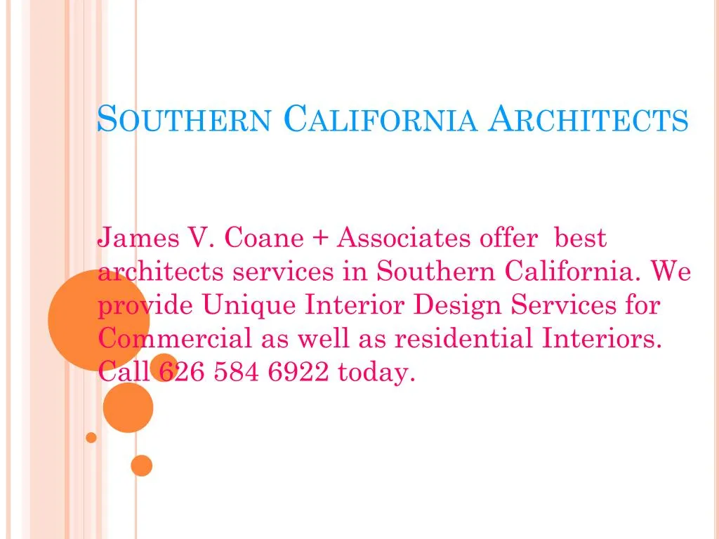 southern california architects
