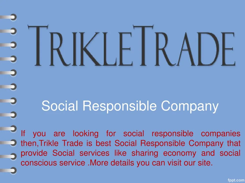 social responsible company