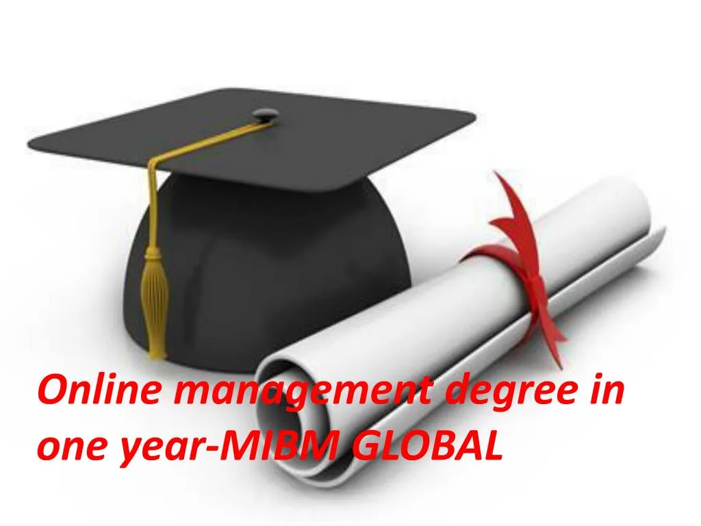 online management degree in one year mibm global